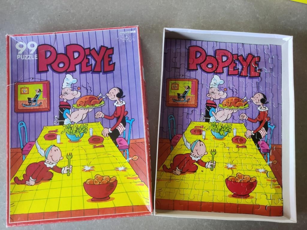 Puzzel Popeye, Ophalen, Minder dan 500 stukjes, Gebruikt, Legpuzzel
