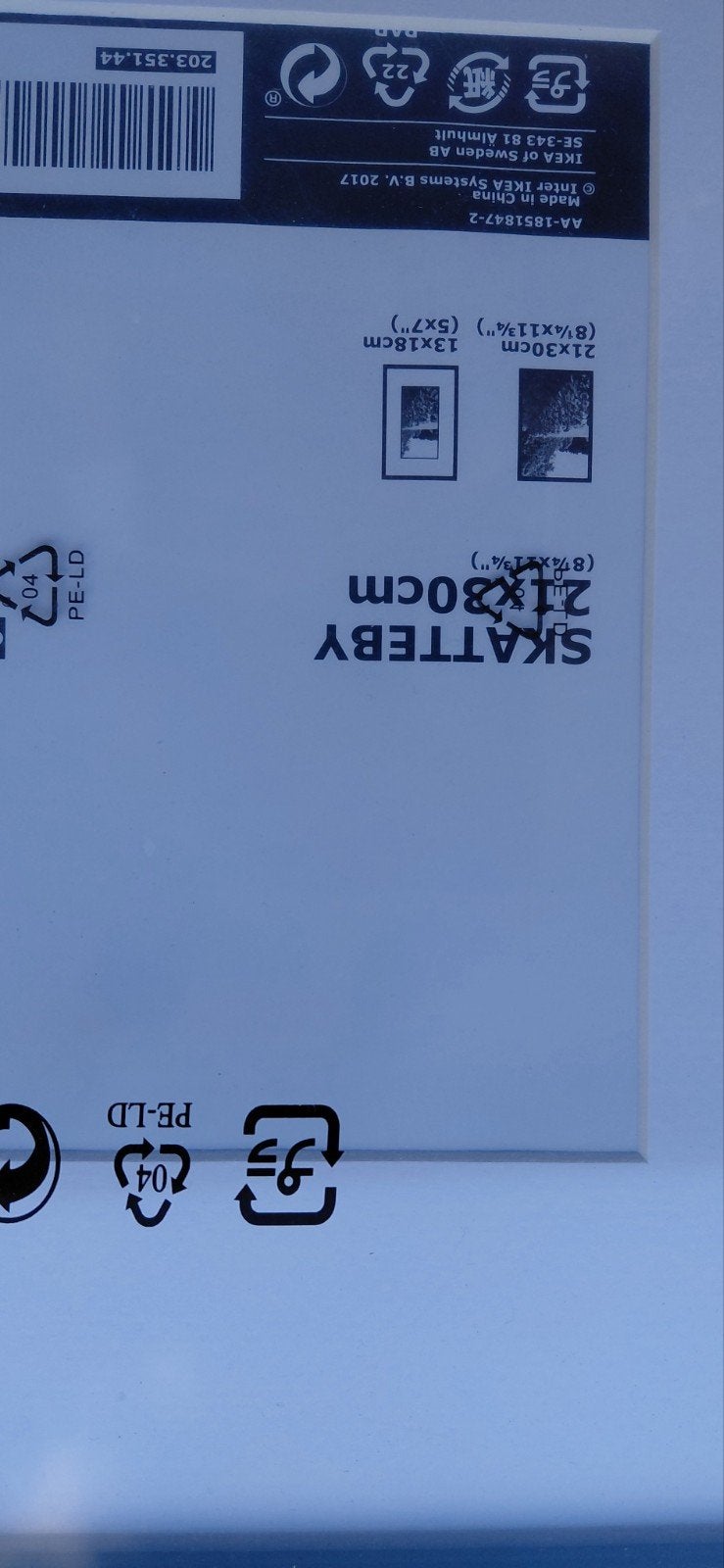 2 Zwarte kaders, ikea, nieuw, nog in verpakking, Audio, Tv en Foto, Foto | Digitale fotokaders, Ophalen