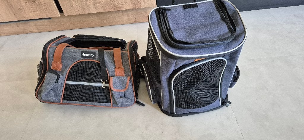 Kattendraagzak/rugzak (2x), Dieren en Toebehoren, Kattenmanden, Ophalen of Verzenden, Zo goed als nieuw