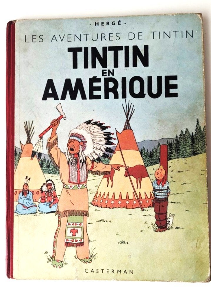 Tintin en Amérique B3  Edition 1947/1949  Hergé Casterman, Boeken, Stripverhalen, Gelezen, Eén stripboek, Ophalen of Verzenden