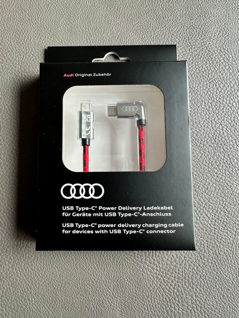 Audi USB-C oplaadkabel, Telecommunicatie, Ophalen of Verzenden, Nieuw