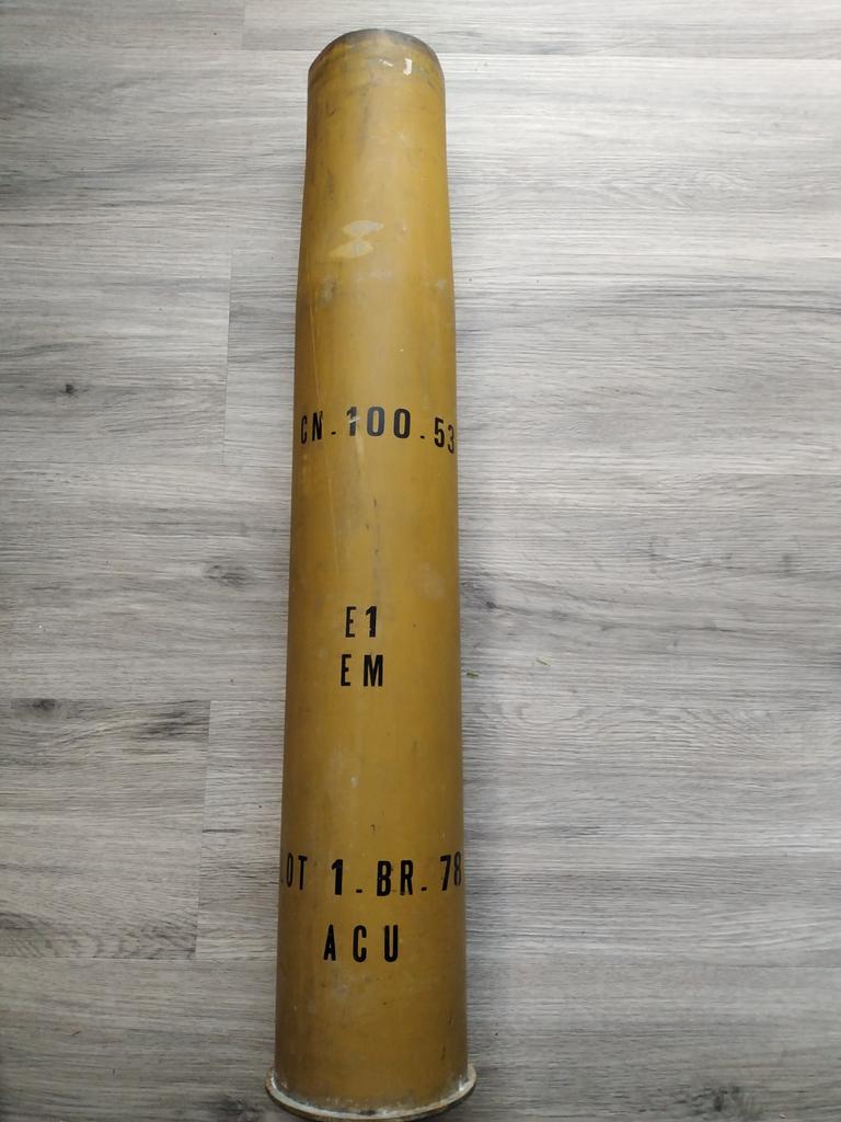 Stalen 100mm obus, Verzamelen, Ophalen of Verzenden