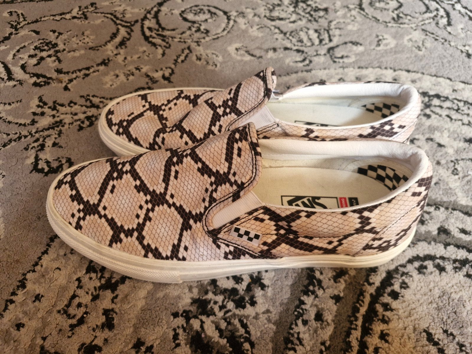Vans Skate Slip-On Snake Customs PopCush T.43, Enlèvement ou Envoi, Autres couleurs, Porté, Vans