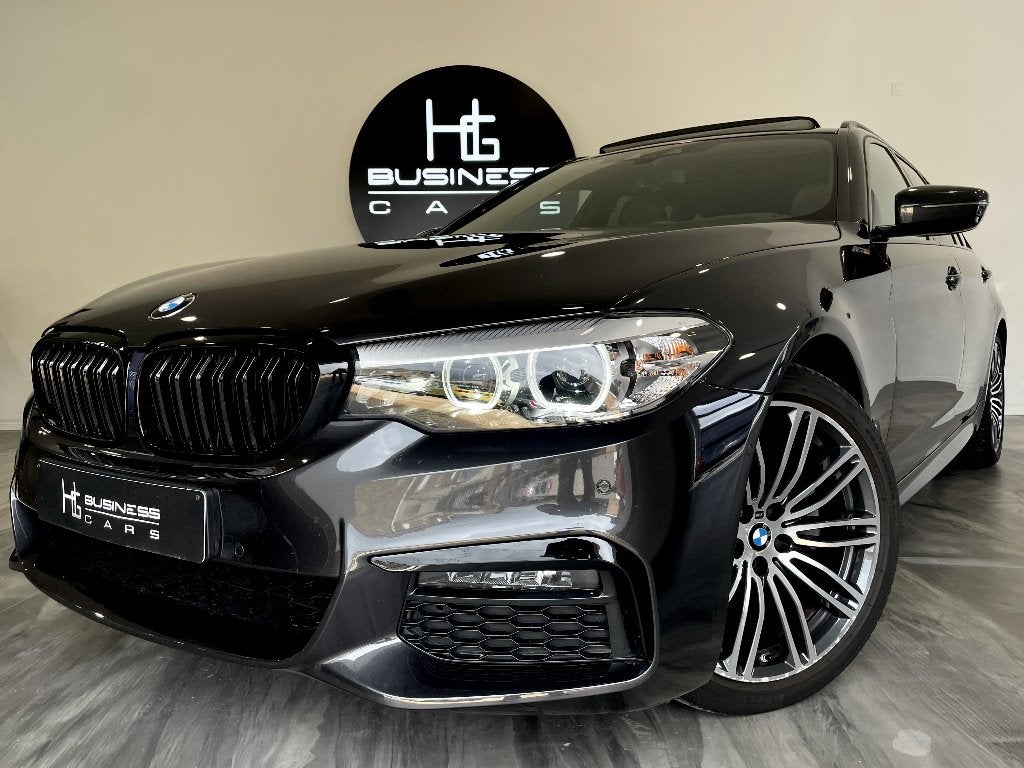 BMW 520 dAS/ TOURING/ PACK M/ SHADOW LINE/ TOIT OUVRANT/CUIR, Autos, BMW, Cuir, Argent ou Gris, Euro 6, Entreprise
