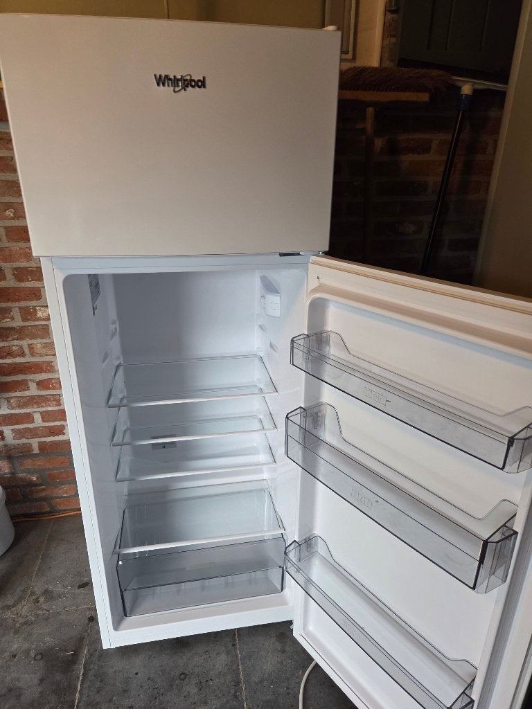 Whirlpool koelkast nog onder garantie, Classe énergétique A ou plus économe, 120 à 140 cm, Avec compartiment congélateur, Comme neuf