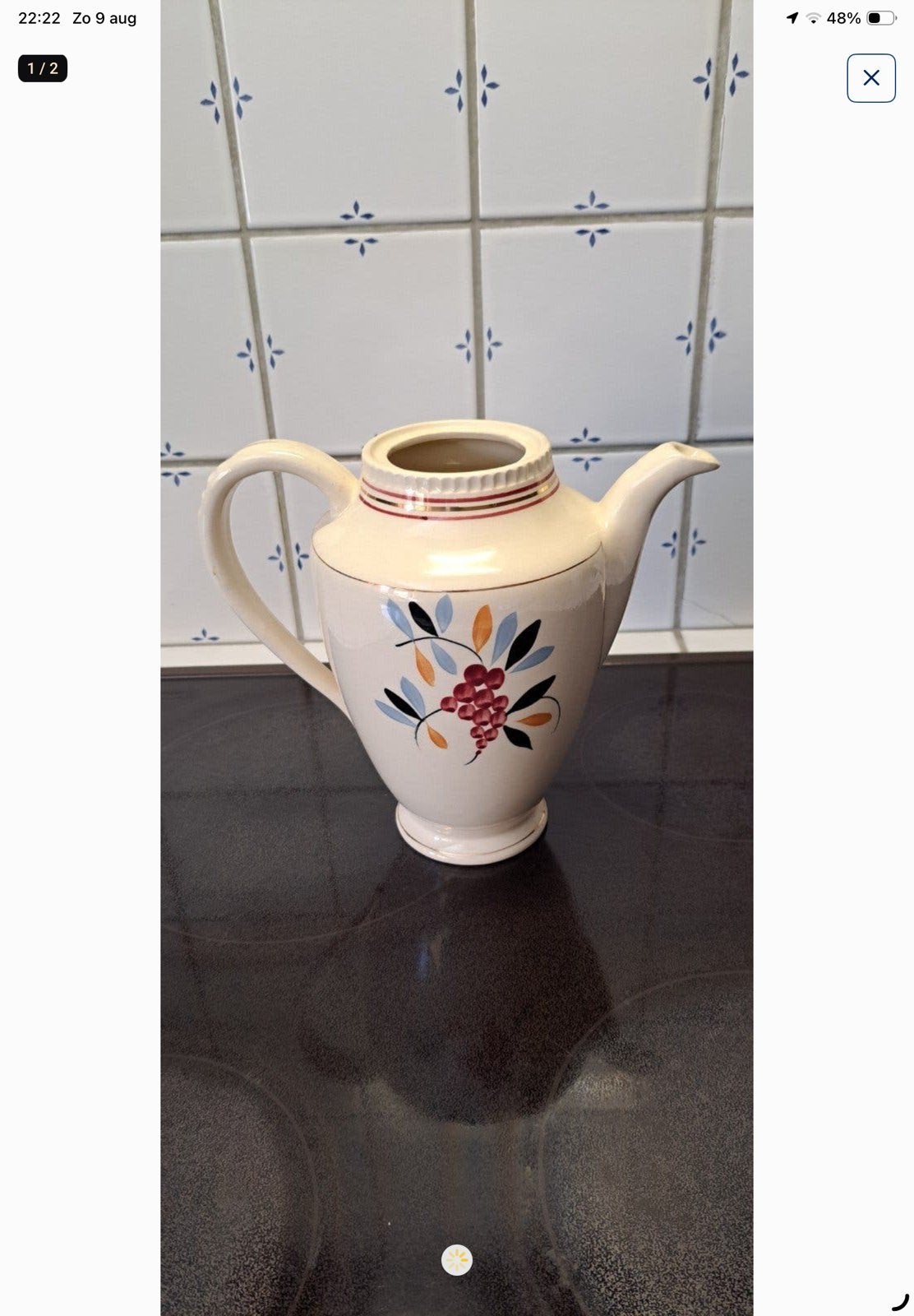 Antieke koffiepot prima staat, Ophalen
