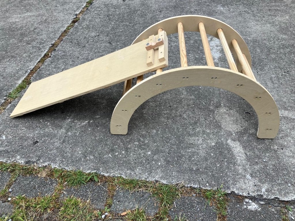 Montessori klimrek / Pikler boog met glijbaan, Enlèvement, Comme neuf, Autres types
