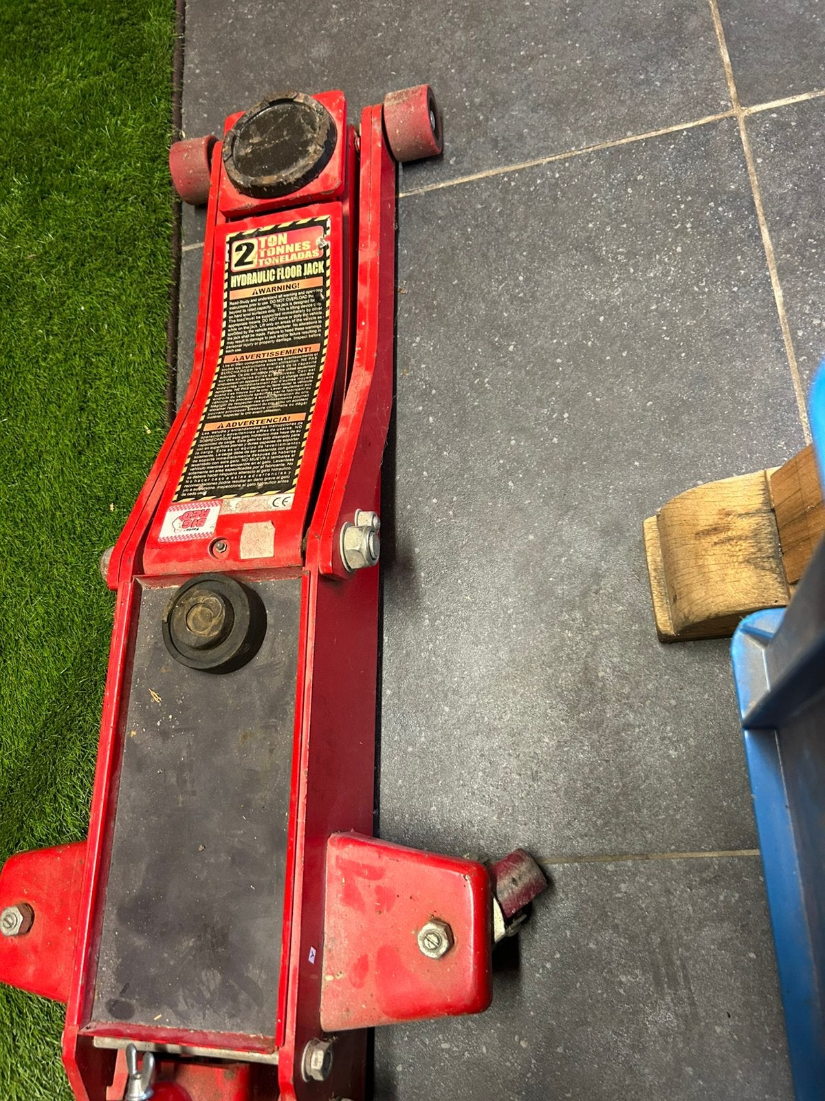 Hydrauic floor jack 2 ton, Auto diversen, Krikken, Ophalen, Gebruikt, Hydraulisch, Garagekrik