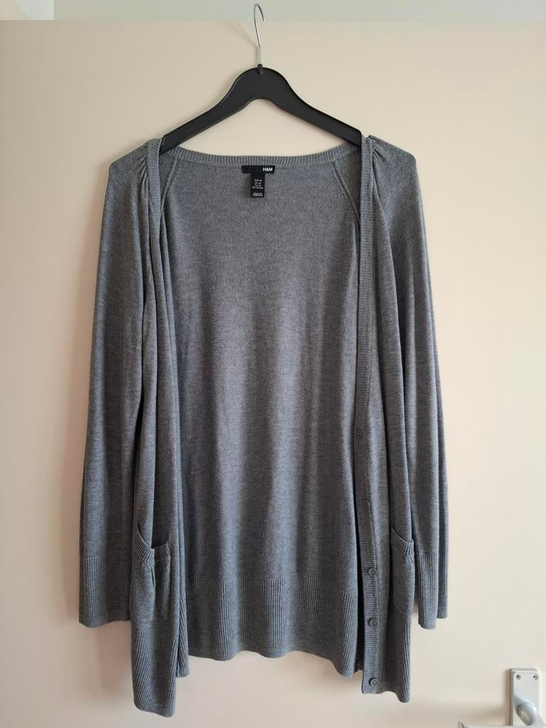 Cardigan, Gris, Comme neuf, Enlèvement, Taille 38/40 (M)