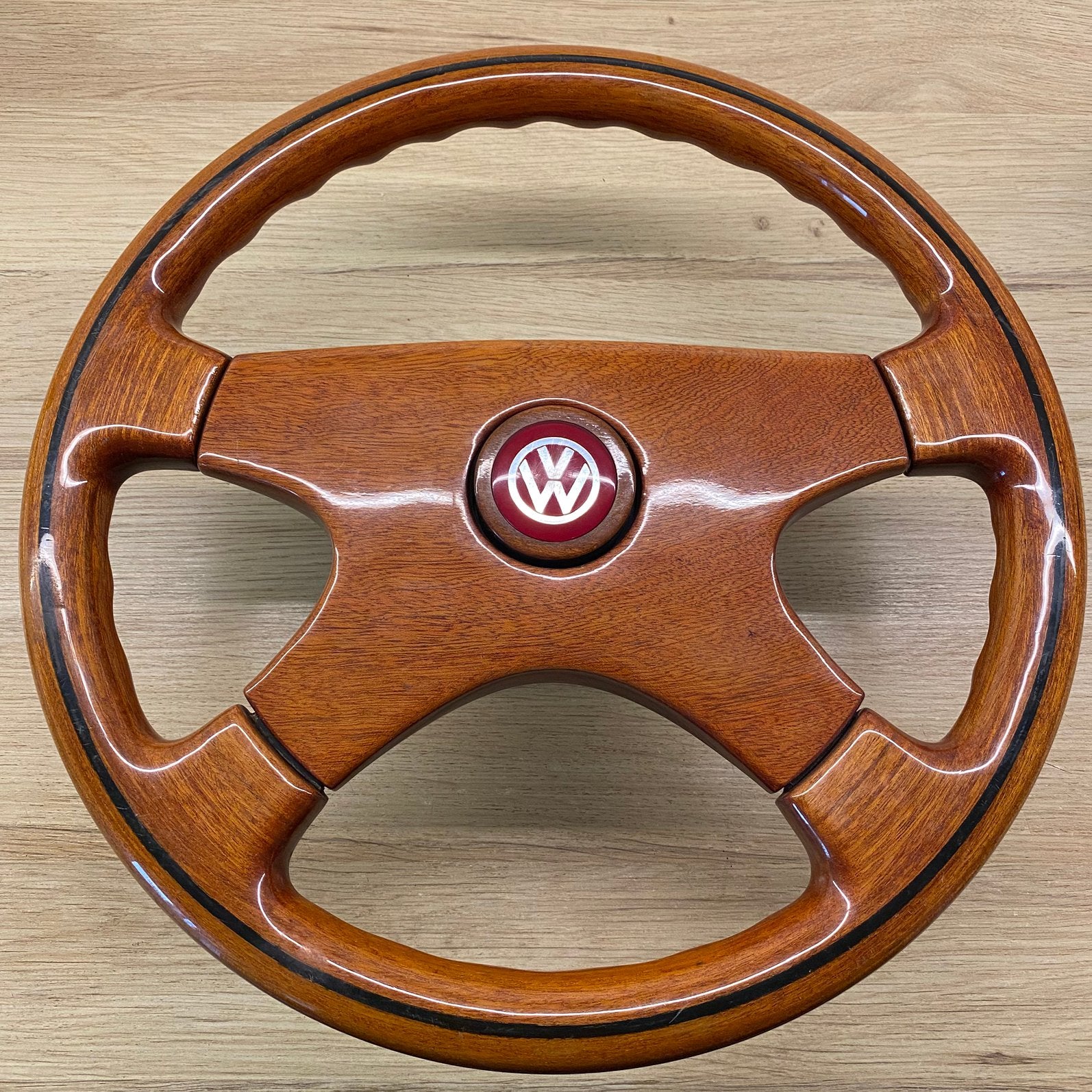 Volant sportif en bois, vintage, 36cm, Enlèvement ou Envoi, Comme neuf