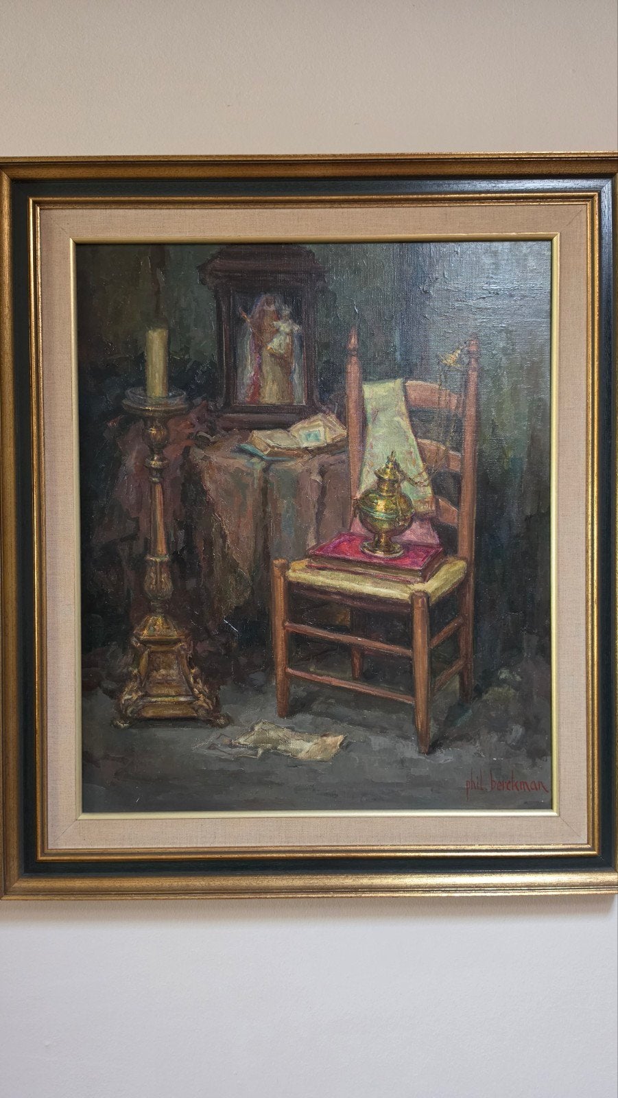 3 Schilderijen Phil Berckman, Antiek en Kunst, Kunst | Schilderijen | Klassiek, Ophalen