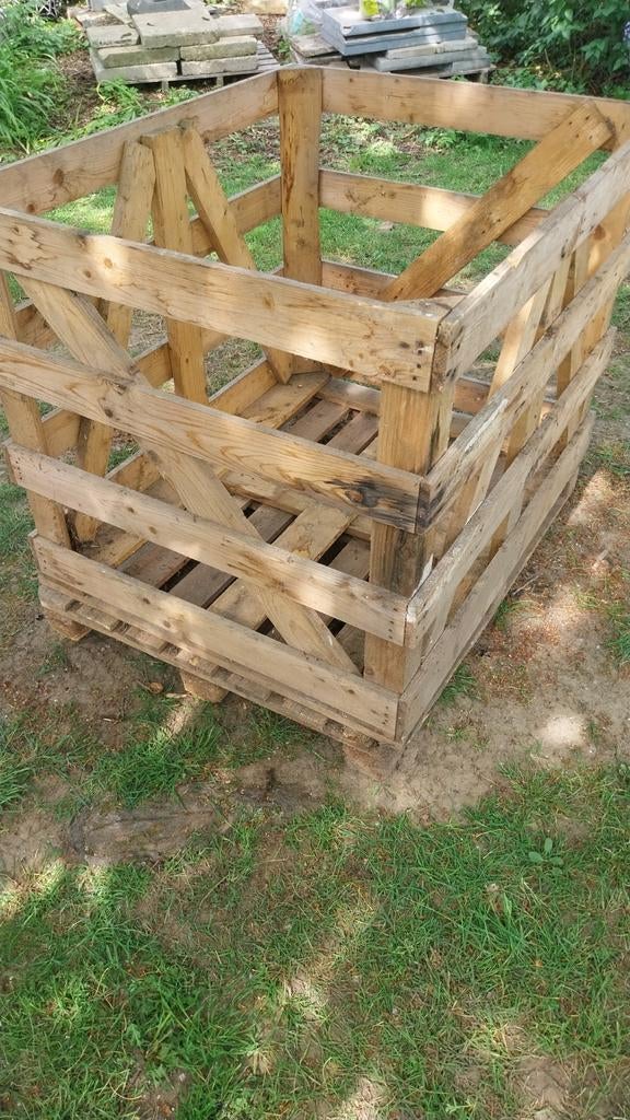 Houtbak krat hout opslag, Ophalen