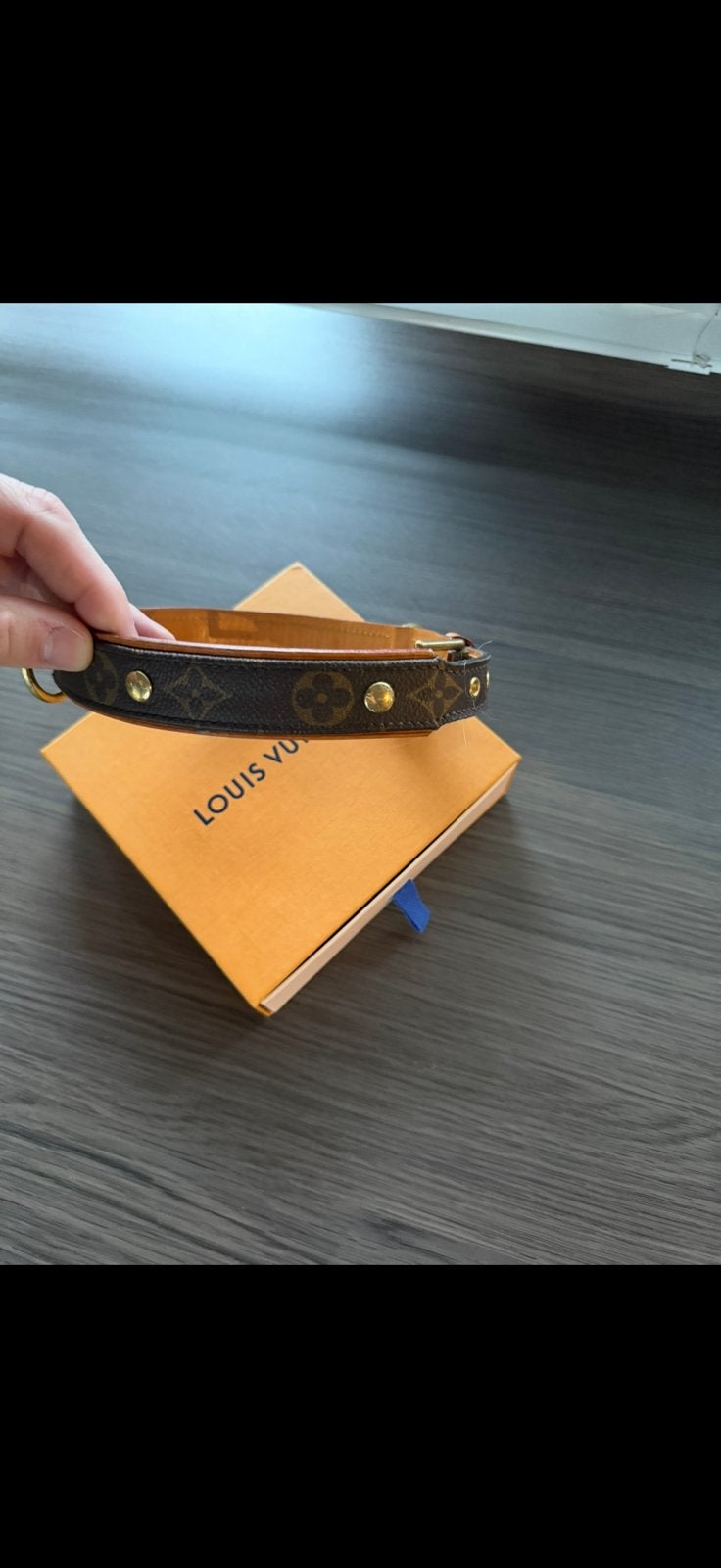 Louis vuitton honden halsband groot, Dieren en Toebehoren, Ophalen, Zo goed als nieuw