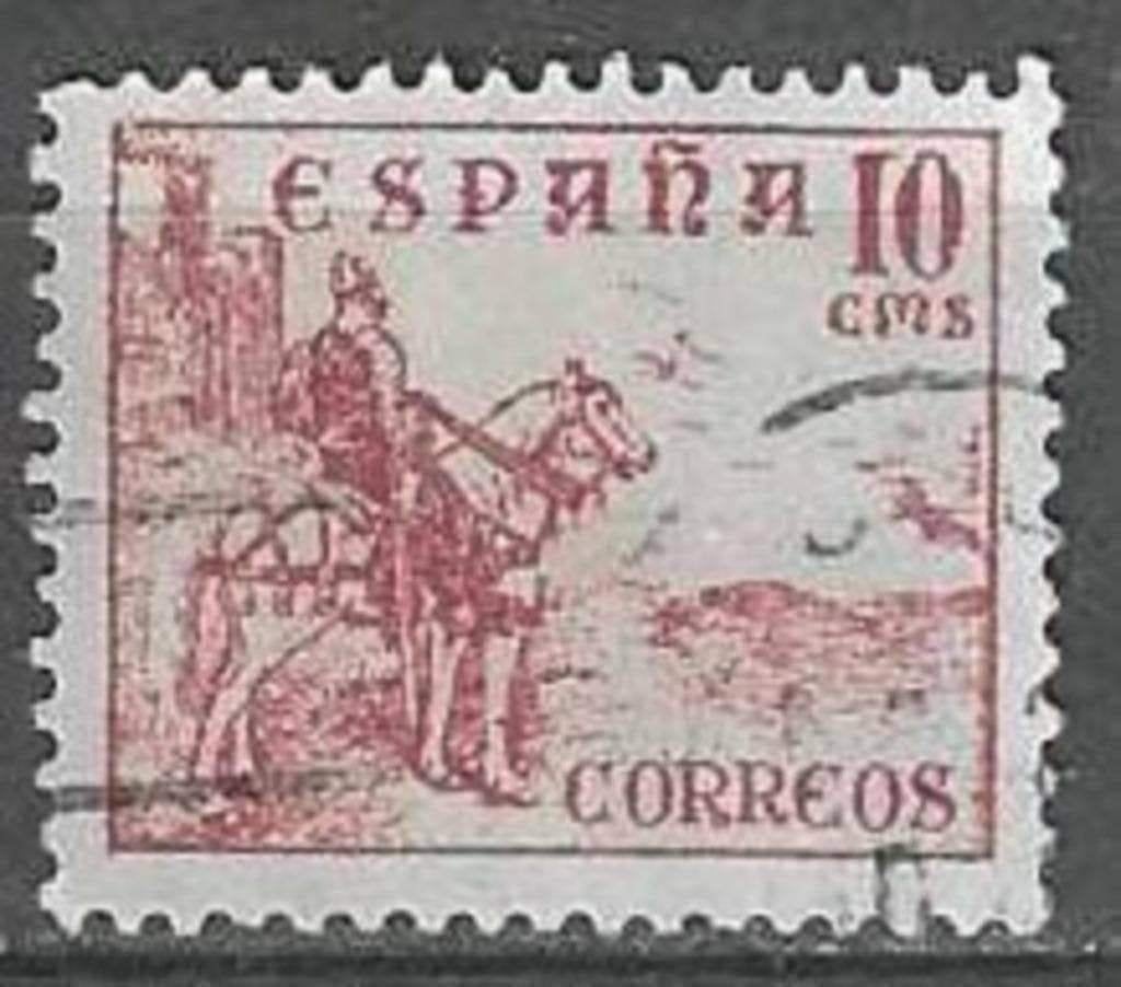 Spanje 1937/1940 - Yvert 579A - El Cid Campeador - 10 c.(ST), Verzenden, Gestempeld