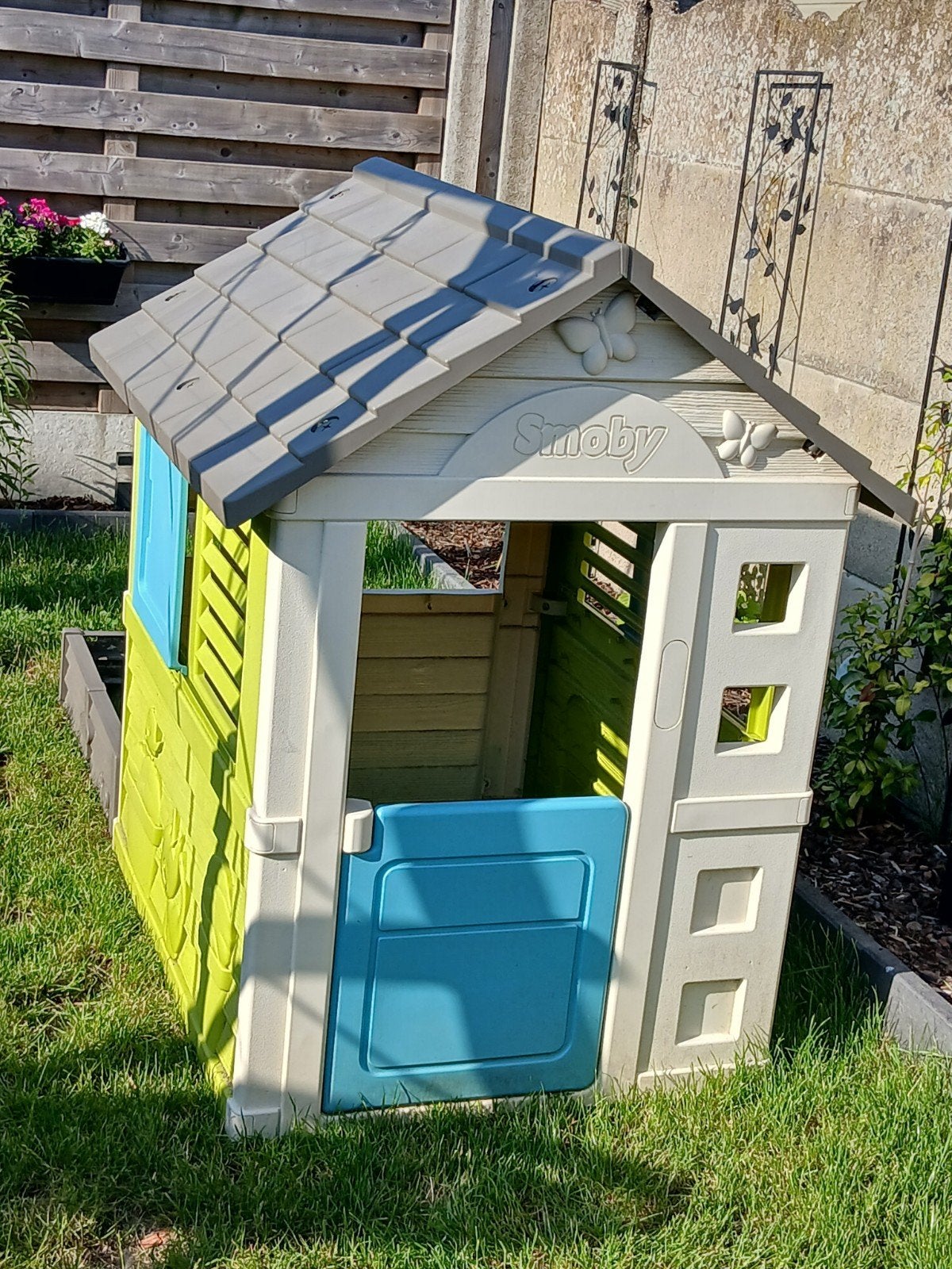Speelhuis smoby met zandbak/tuintje, Ophalen