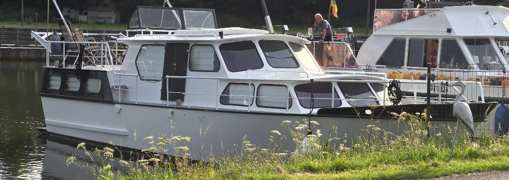 Hollandse motorjacht 12,6 m plezierboot, Watersport en Boten, Motorboten en Motorjachten, Ophalen, Gebruikt, Staal, Diesel