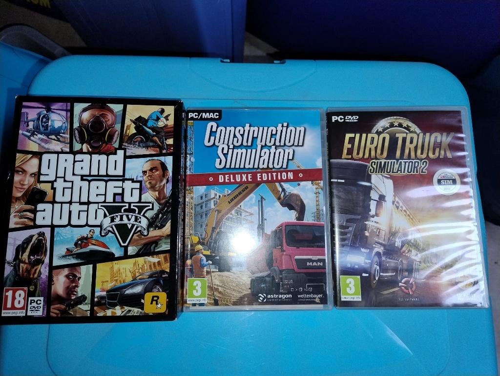 PC Games Lot van 3 spelletjes, Consoles de jeu & Jeux vidéo, Jeux | PC, À partir de 18 ans, Autres genres, Enlèvement, Utilisé