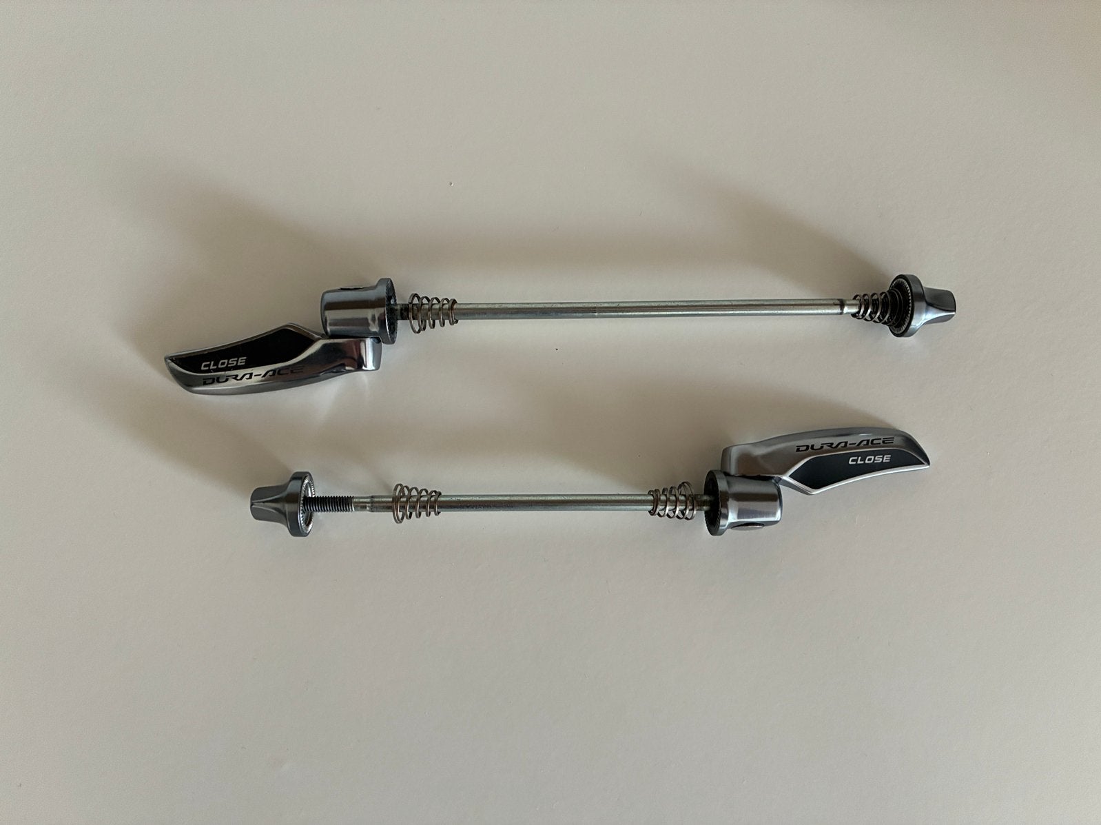Shimano Dura Ace Quick Release Levers V&A, Fietsen en Brommers, Ophalen of Verzenden, Gebruikt