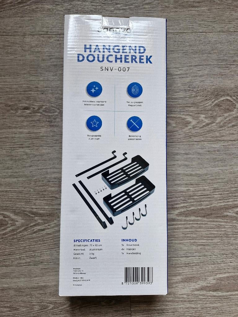 doucherek, Huis en Inrichting, Badkamer | Badtextiel en Accessoires, Ophalen of Verzenden, Nieuw, Zwart, Overige typen
