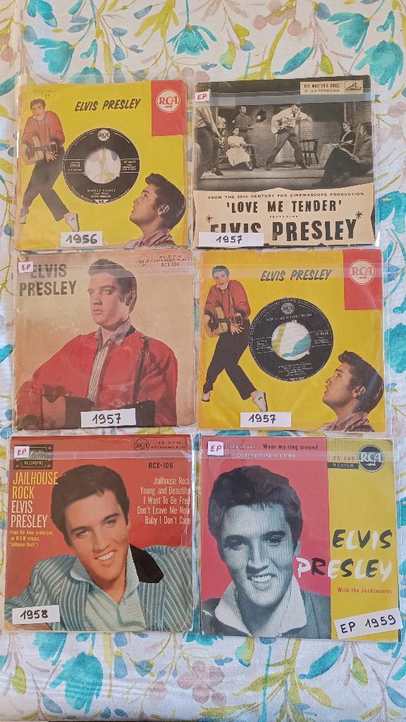 lot Elvis Presley , EP's en singles, Cd's en Dvd's, Vinyl Singles, Gebruikt, 7 inch, Single, Ophalen of Verzenden