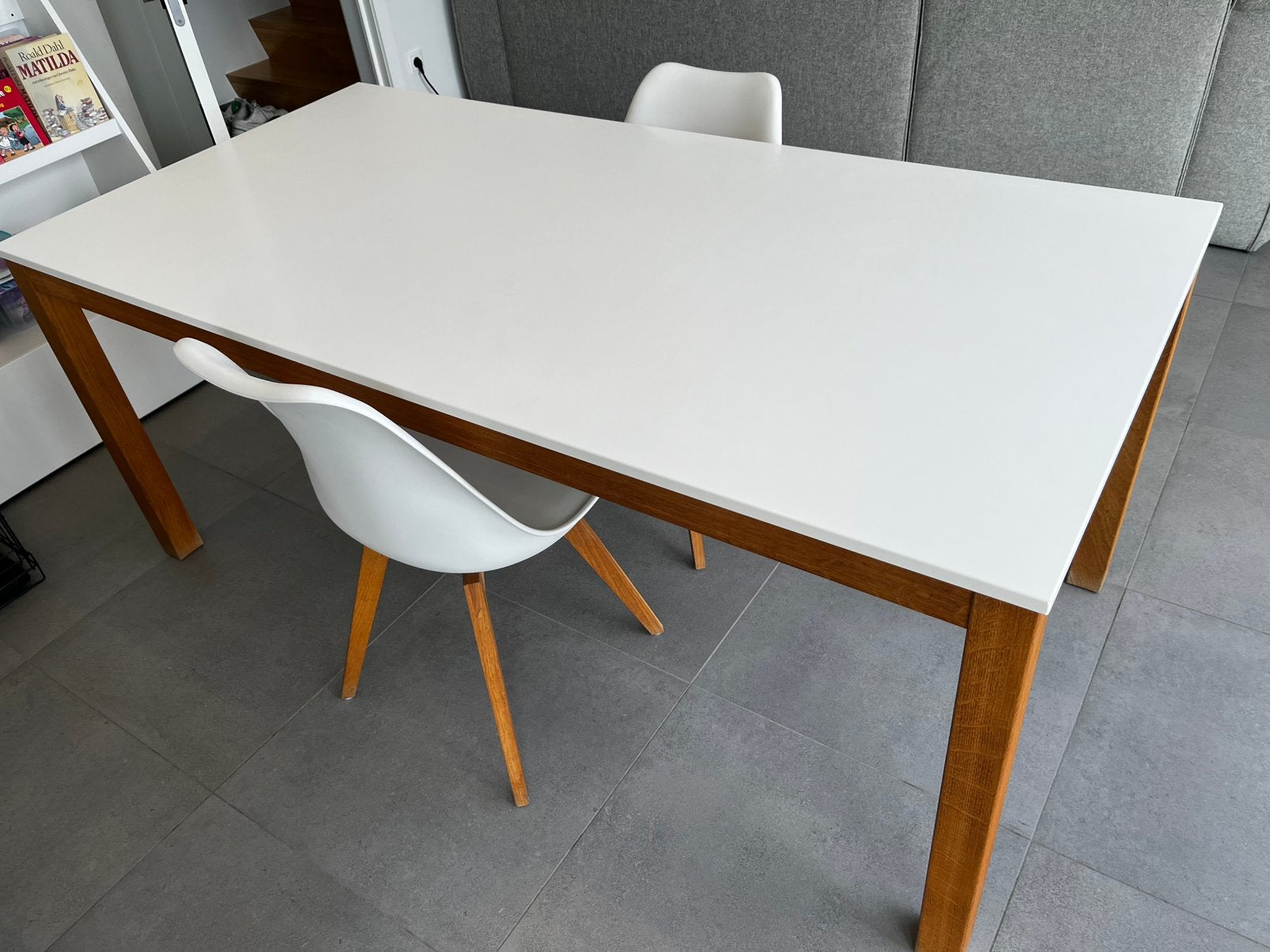 Eettafel met optioneel twee bijpassende stoelen, Ophalen, Gebruikt, Scandinavisch, 50 tot 100 cm