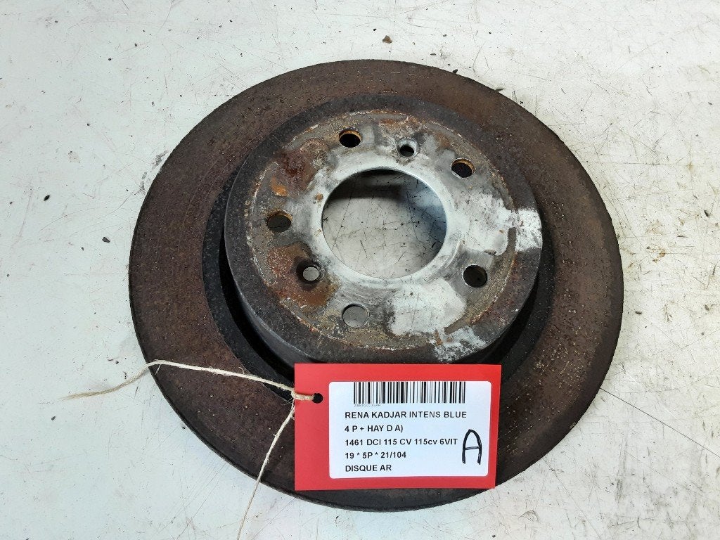 FREIN DISQUE ARRIÈRE Renault Kadjar (RFEH) (01-2015/-), Autos : Pièces & Accessoires, Renault, Mevr. I. Hauben, Utilisé, Rue de l'Espoir 34 34
4030  GRIVEGNÉE, BE