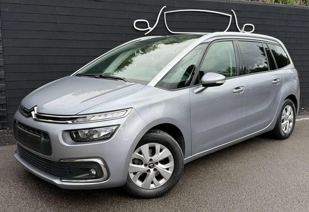 Citroën C4 Spacetourer Grand 1.2i BOITE AUTO+NAVI+7 PLACES, Automaat, Stof, Gebruikt, Euro 6