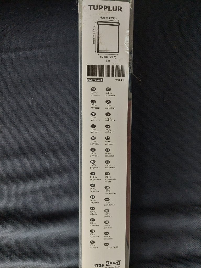 Store enrouleur Ikea - Tupplur, Enlèvement, Neuf, Blanc, 150 à 200 cm