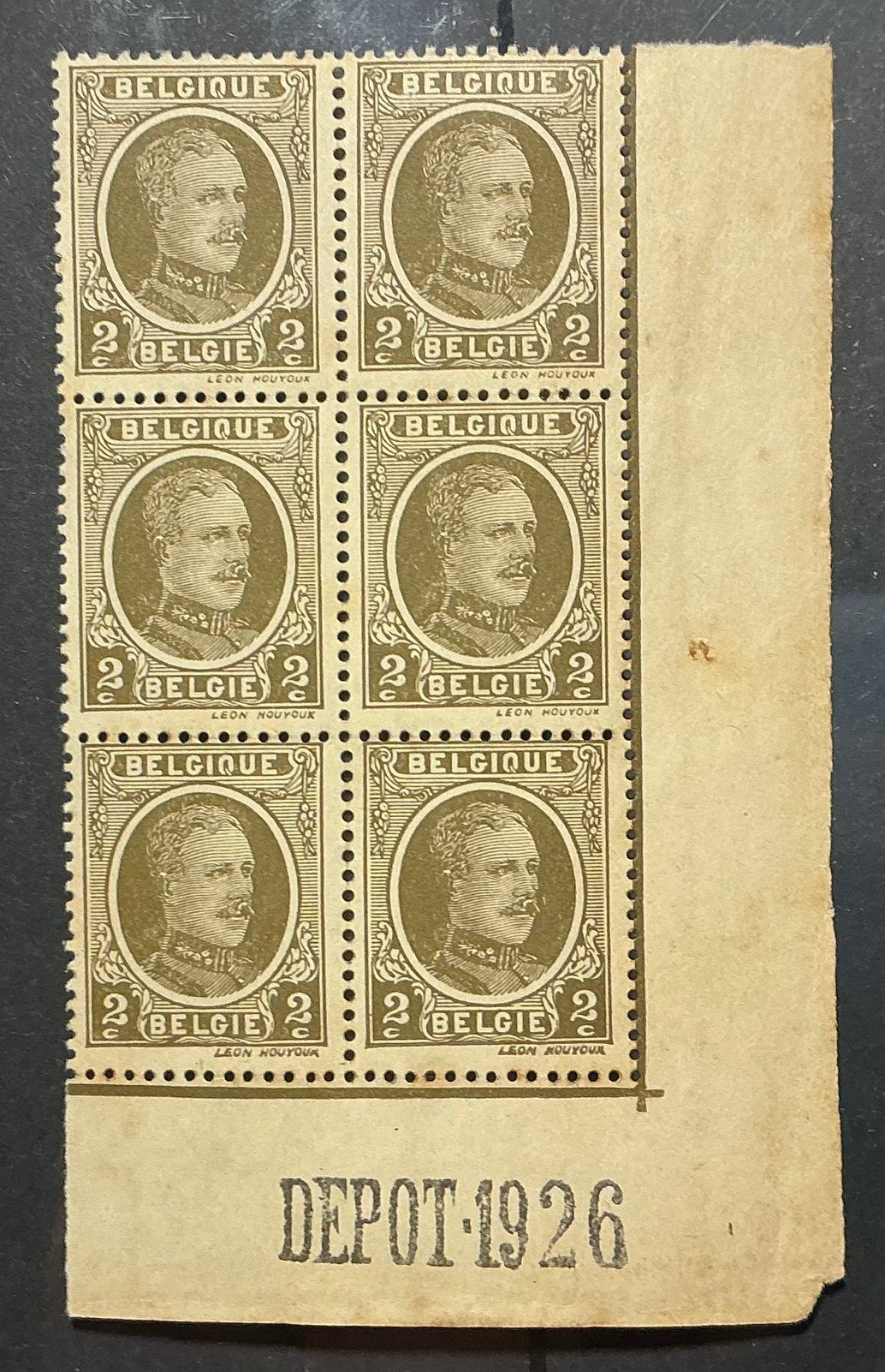 LOT 666. OBP: 191b-Variëteiten. + DEPOT 1926. MNH, Koninklijk huis, Orginele gom, Ophalen of Verzenden, Postfris