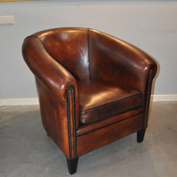 Set schapenleren clubfauteuils Lounge Atelier, Antiek en Kunst, Ophalen