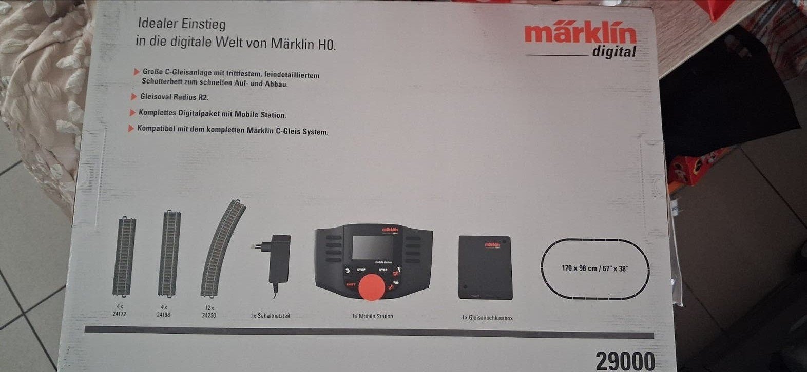 centrale marklin jamais utilisé avec toute les rail, Neuf, Analogique, Autres types, Courant continu ou Courant alternatif
