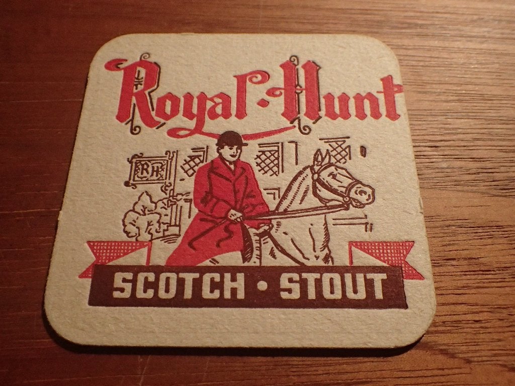 oud bierviltje Chasse Royal Oudergem, Verzamelen, Ophalen of Verzenden, Gebruikt, Viltje(s), Overige merken