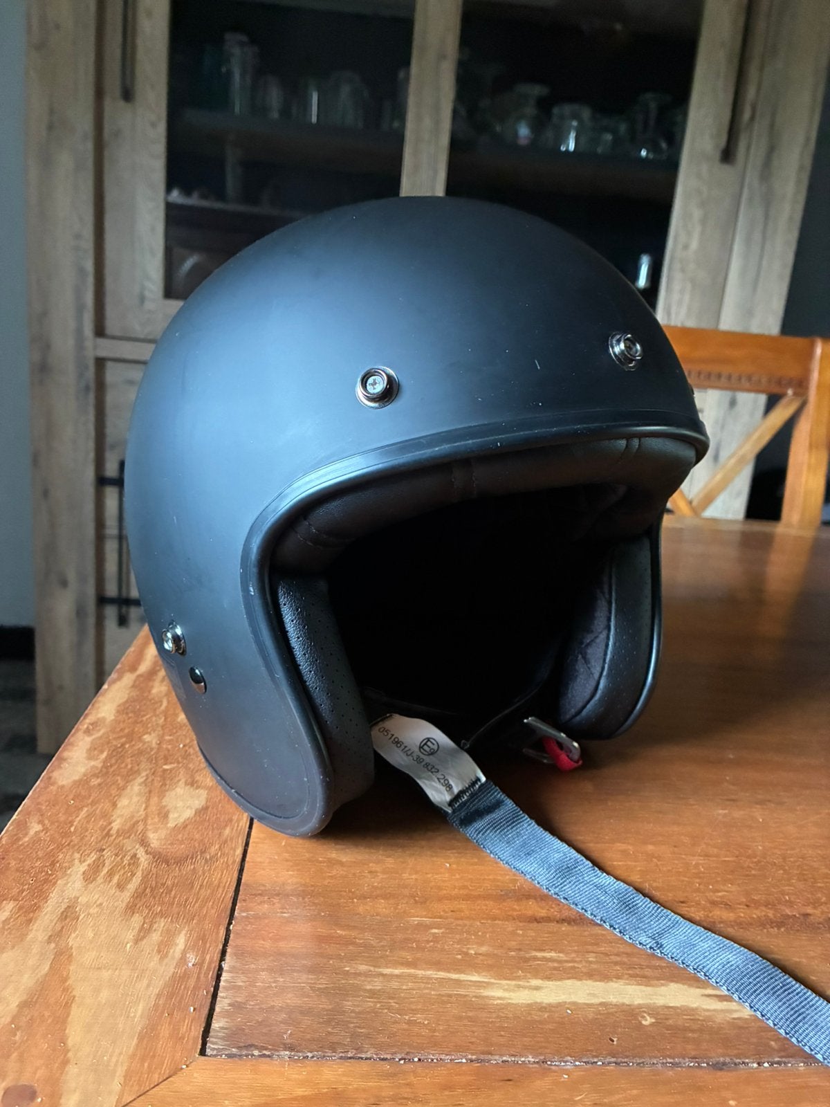 Harley-Davidson Genuine Retro 3/4 Jethelm – Matzwart - M, Motoren, Kleding | Motorhelmen, Ophalen, M, Jethelm