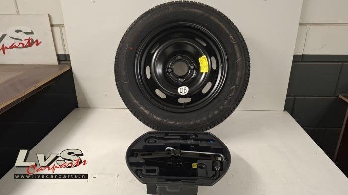 Kit de cric + Roue de secours d'un Citroen C4 Cactus, -, 3 mois de garantie, Utilisé, -