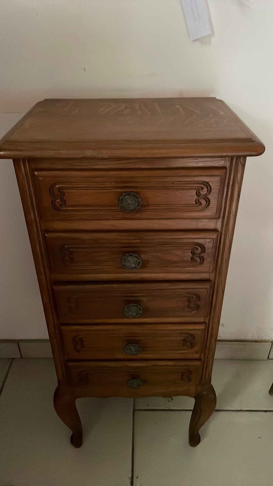 Kastje Louis XV stijl met 5 schuifjes, Ophalen, Gebruikt