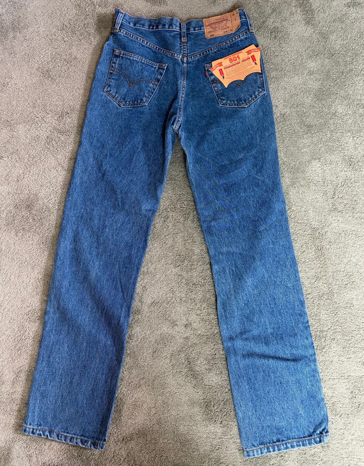 Levi's 501 jeans vintage label, Enlèvement ou Envoi, Comme neuf, Bleu, W32 (confection 46) ou plus petit