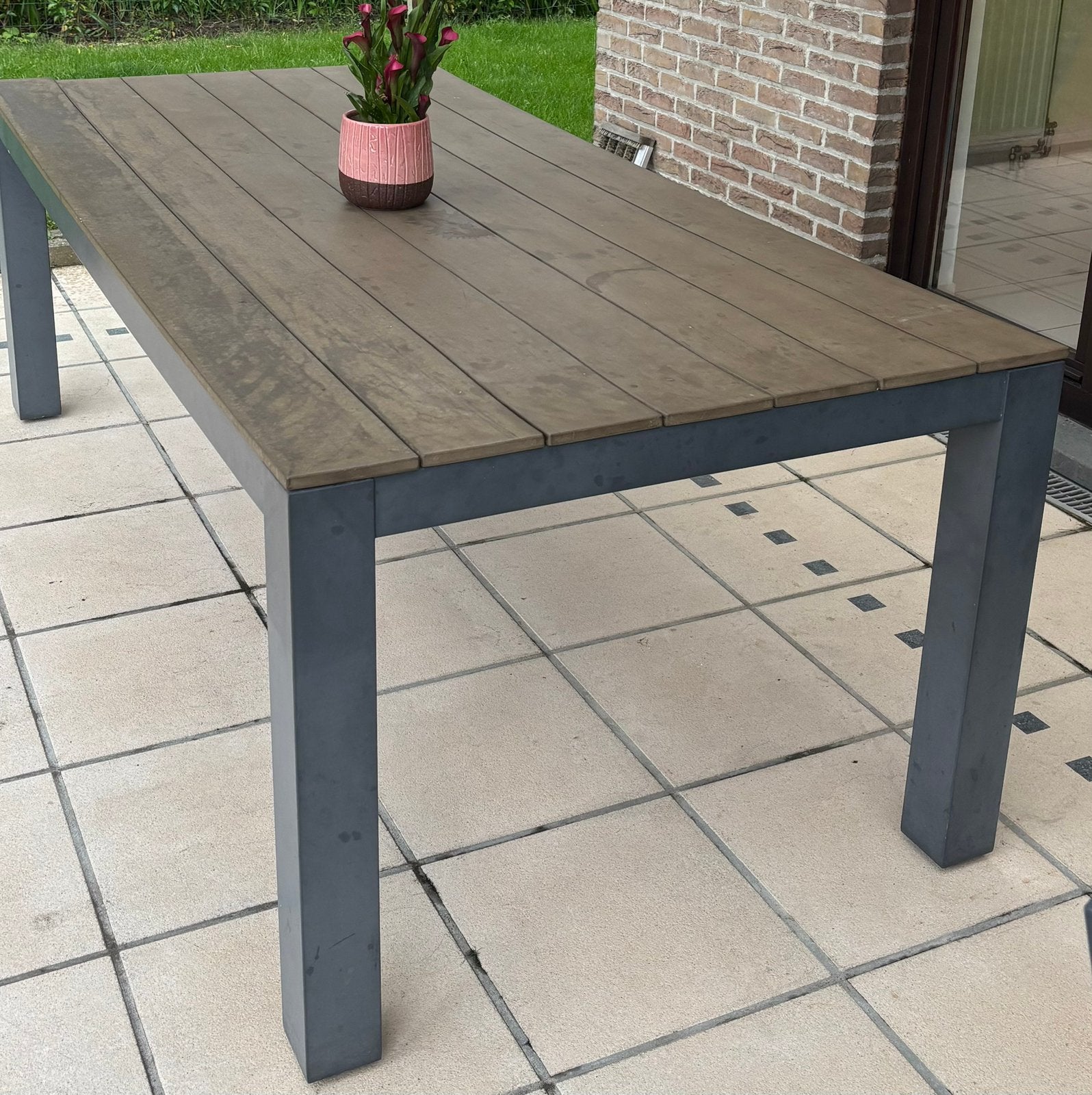 Table de jardin avec 6 chaises, Jardin & Terrasse, Tables de jardin, Enlèvement, Utilisé, Rectangulaire