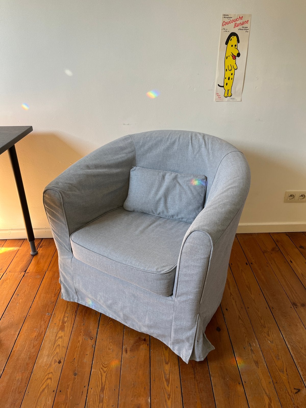 fauteuil gris ikea (TULLSTA), Enlèvement, Utilisé, Moins de 75 cm, Tissus