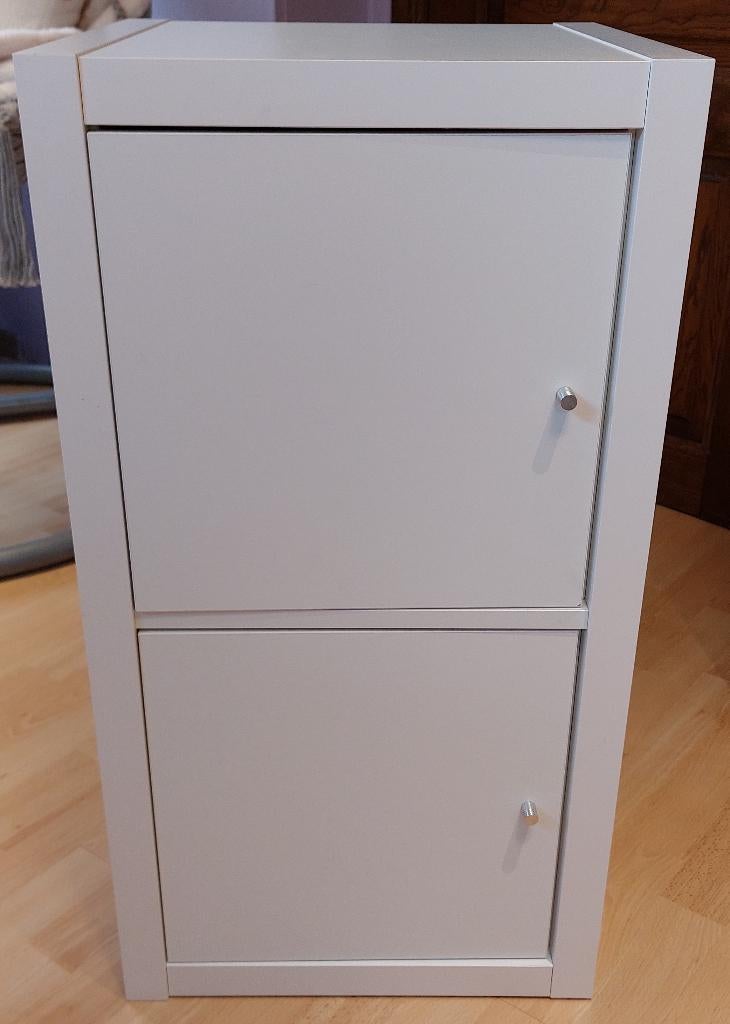 Etagère IKEA - Cubes KALLAX blanche - 2 Modules, Maison & Meubles, Enlèvement, Comme neuf