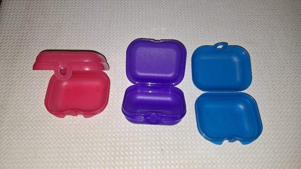 Tupperware Mini Tweelingdoos in diverse kleuren per stuk, Ophalen of Verzenden, Zo goed als nieuw
