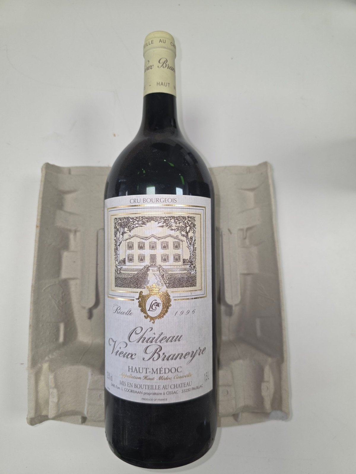 Château Vieux Braneyre 1996 – Cru Bourgeois Haut-Médoc – Mag, Enlèvement