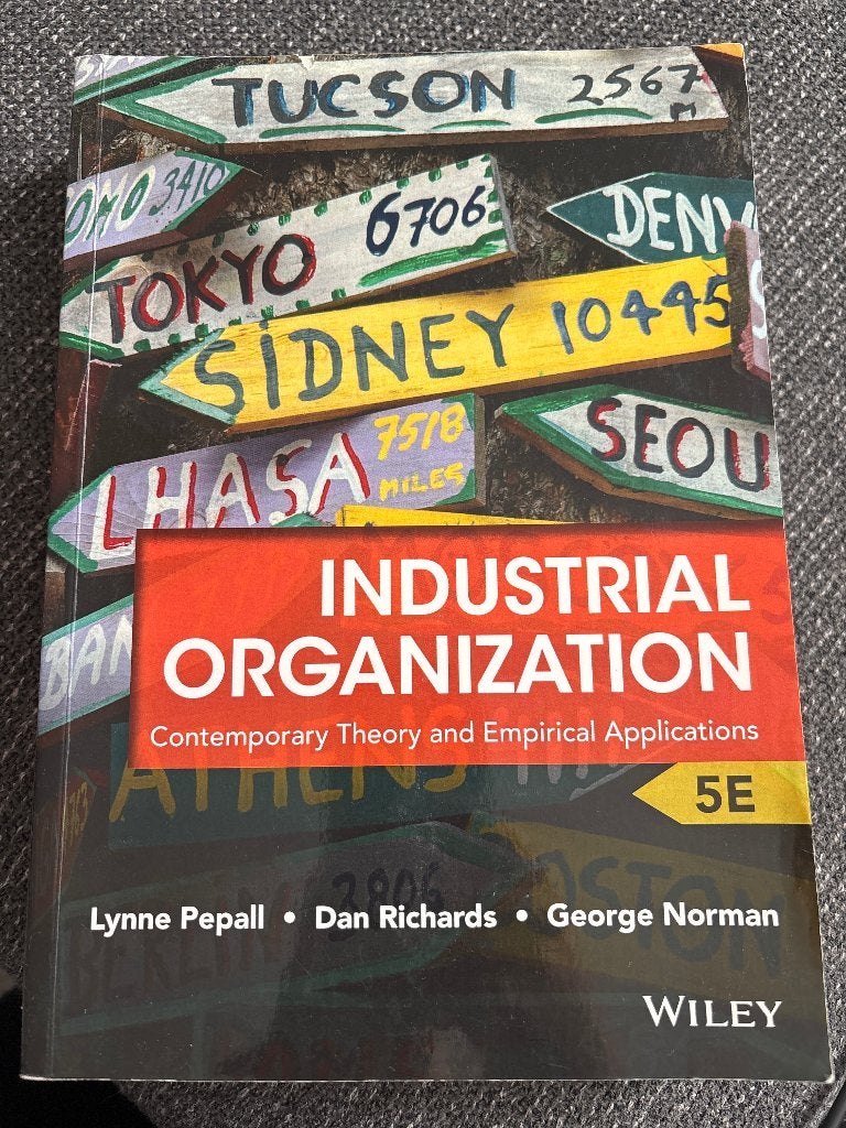 Industrial Organization, Boeken, Ophalen, Gelezen