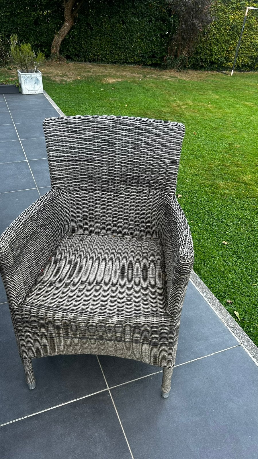 Tuintafel en 8 stoelen, Enlèvement, Utilisé