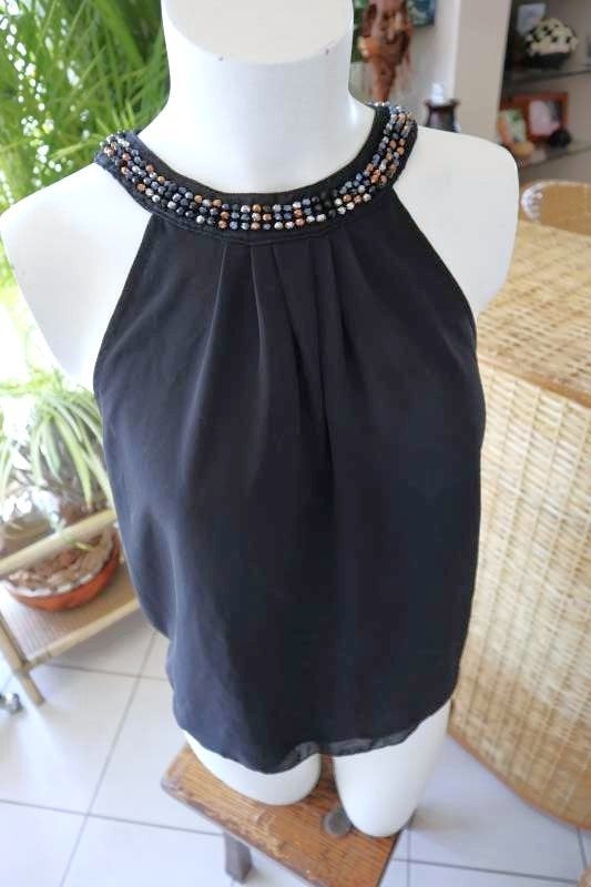 bijzonder chic zwart T-shirt top, Kleding | Dames, Topjes, Sory, Zwart, Ophalen of Verzenden, Zo goed als nieuw