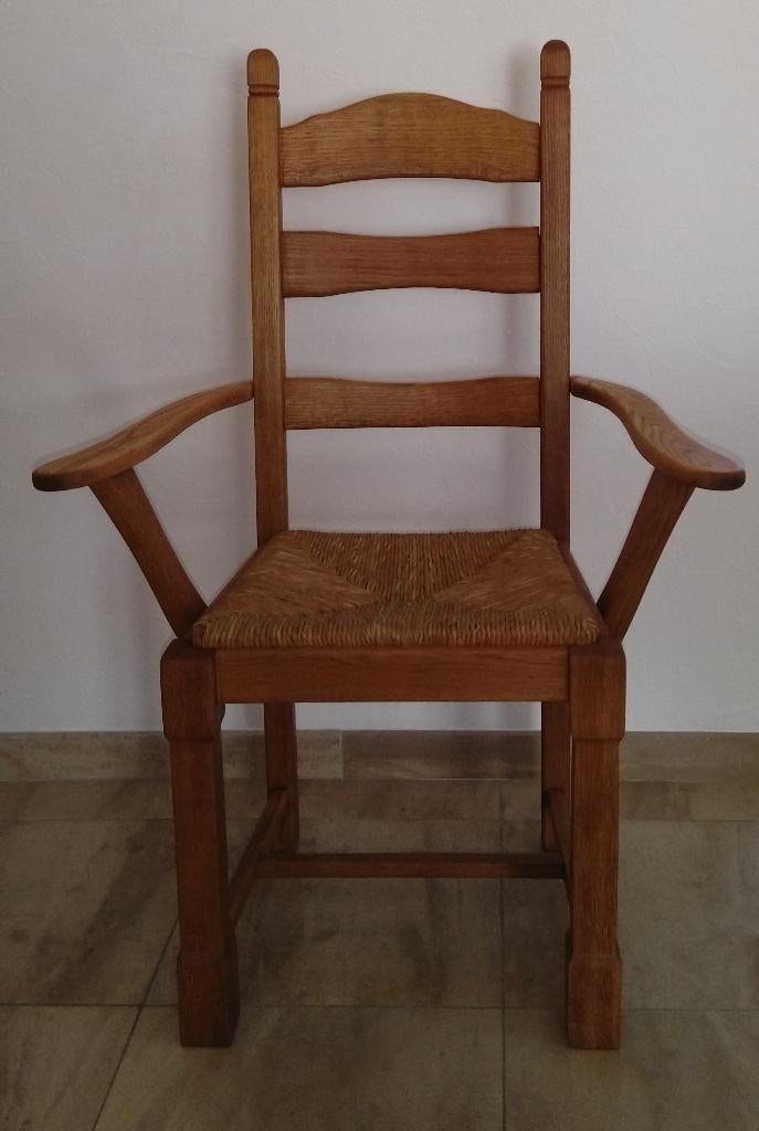 Eiken armstoel., Antiek en Kunst, Ophalen