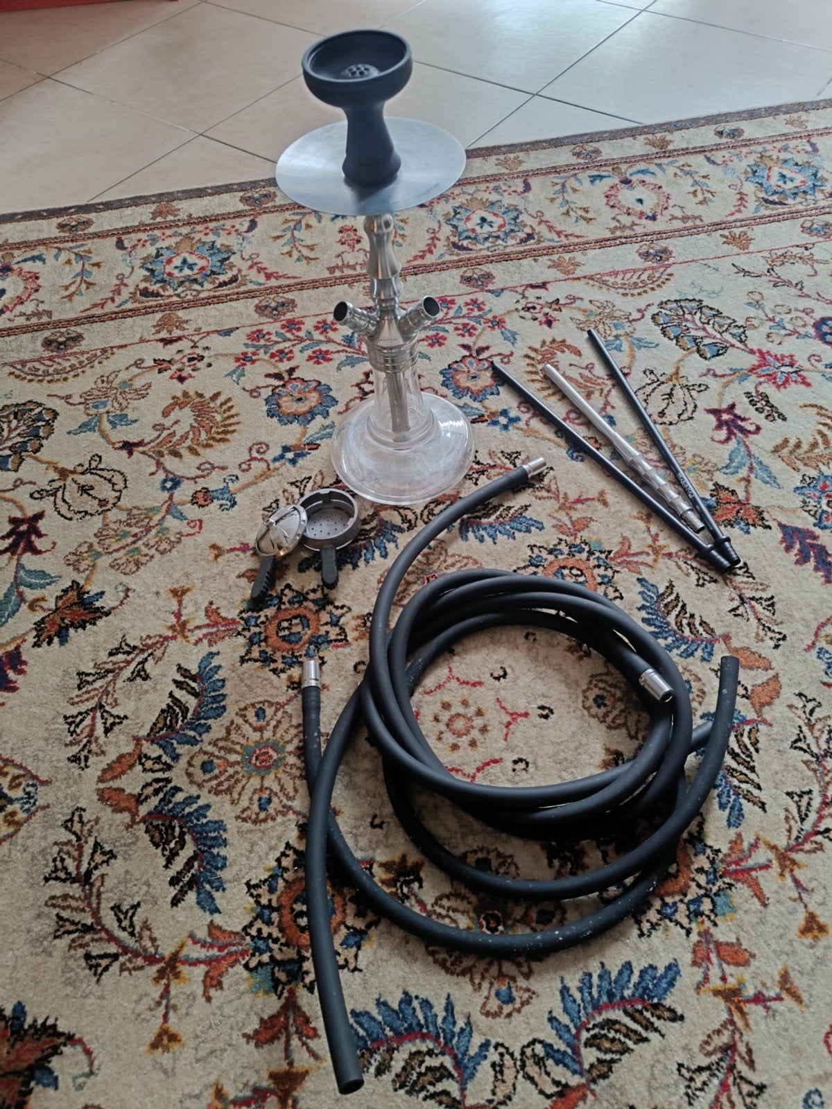 Chicha - Narghilè Paname complète en inox, Enlèvement ou Envoi, Utilisé