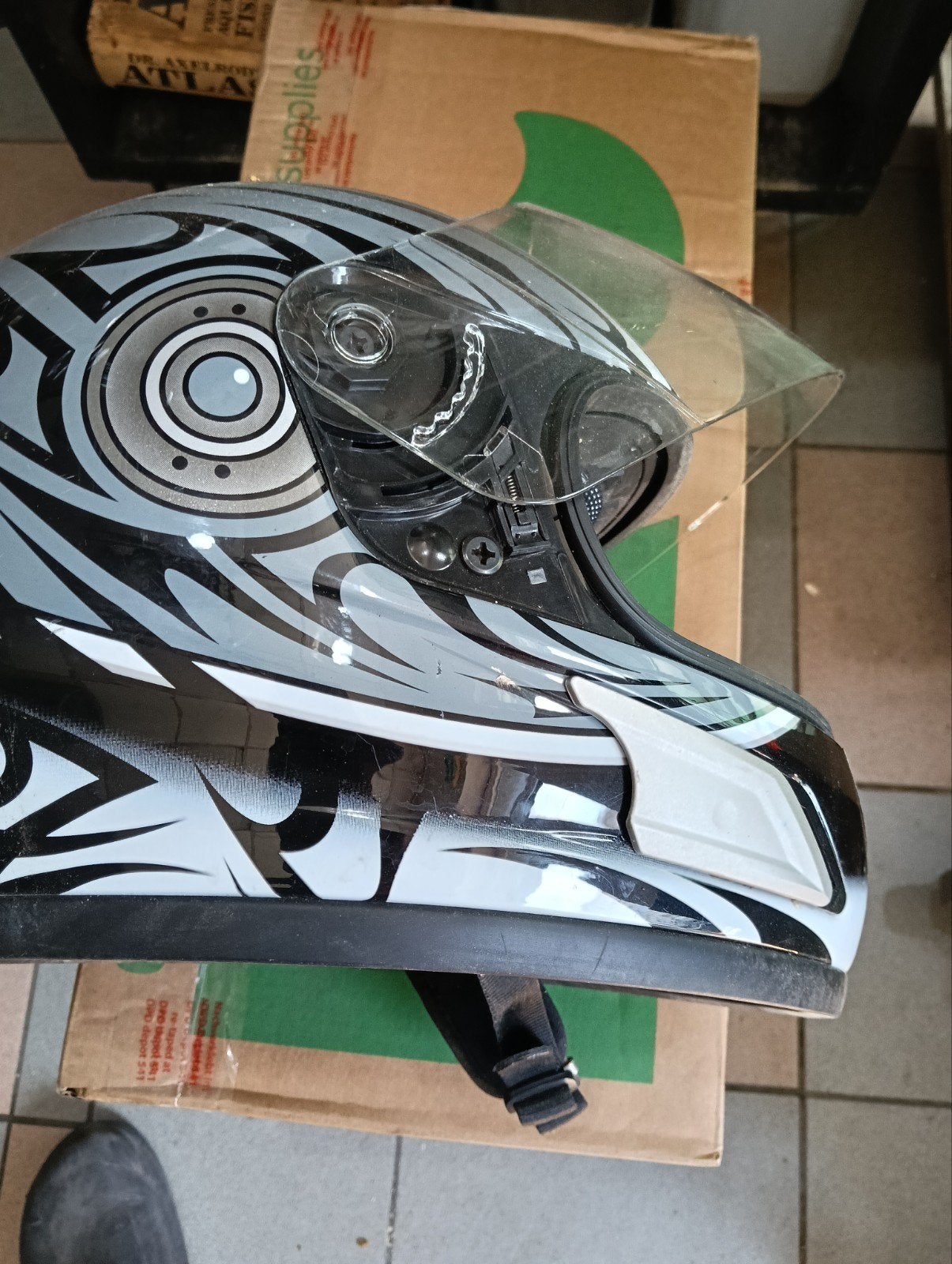 Casque moto occasion utilisé., Motos, Enlèvement ou Envoi, XL