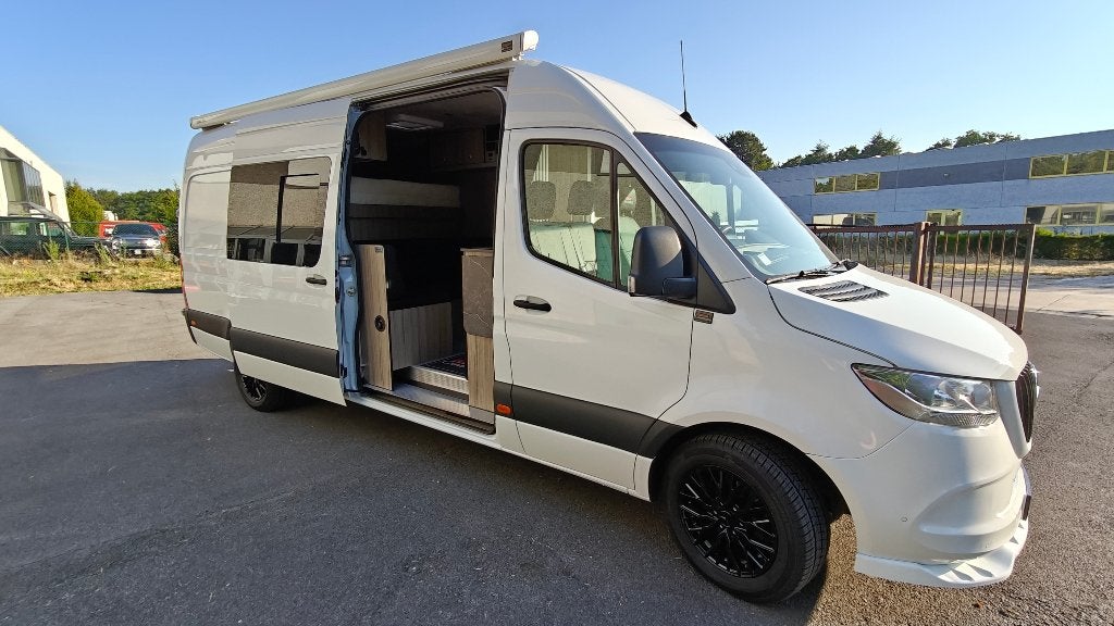 mercedes sprinter ingericht voor mx, karting, Auto's, Automaat, 4 deurs, Achterwielaandrijving, Euro 6