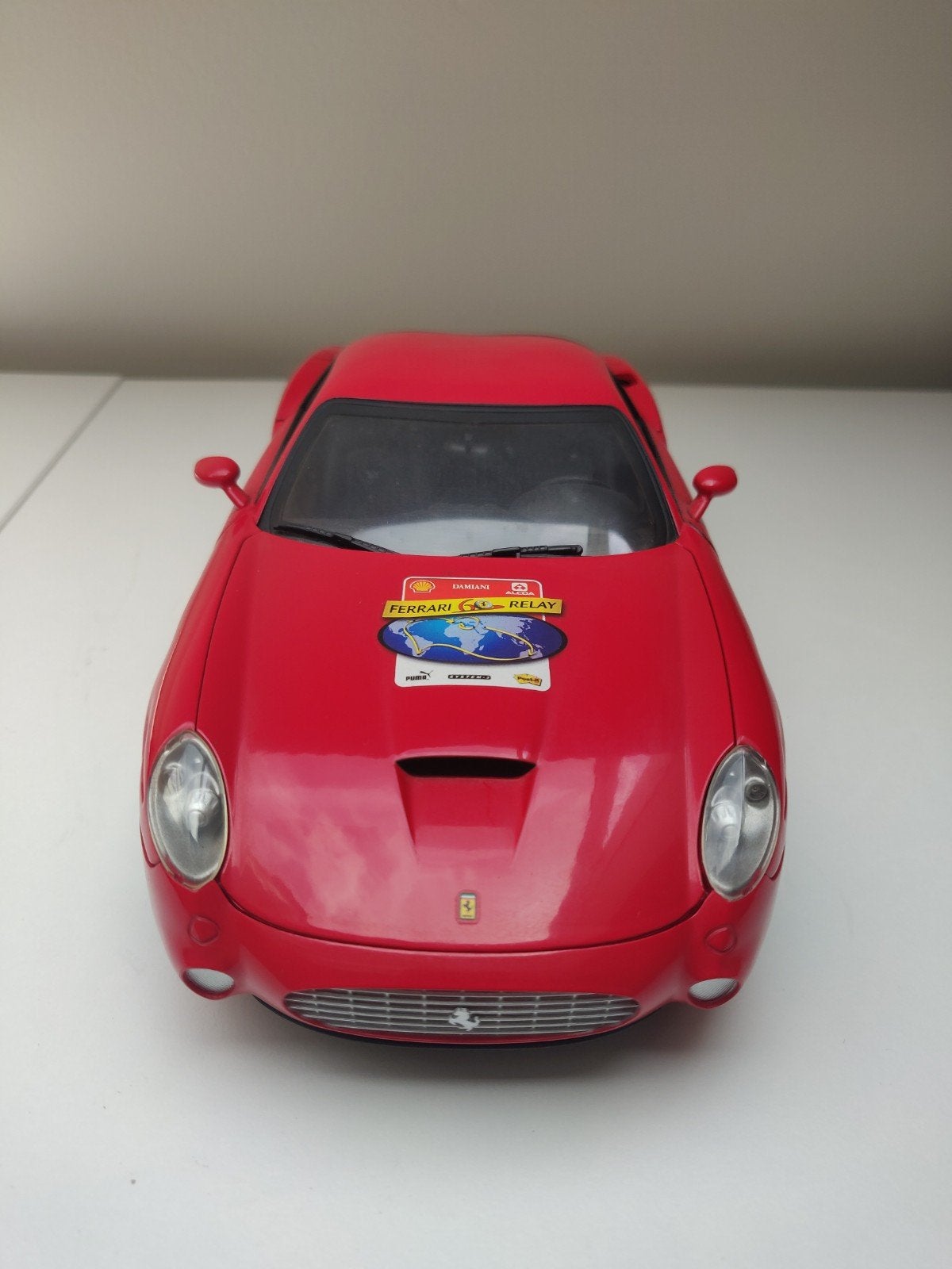 Hot Wheels 1/18 - Ferrari 575 GTZ Zagato - 60th Anniversary, Ophalen of Verzenden, Zo goed als nieuw, Auto, Hot Wheels