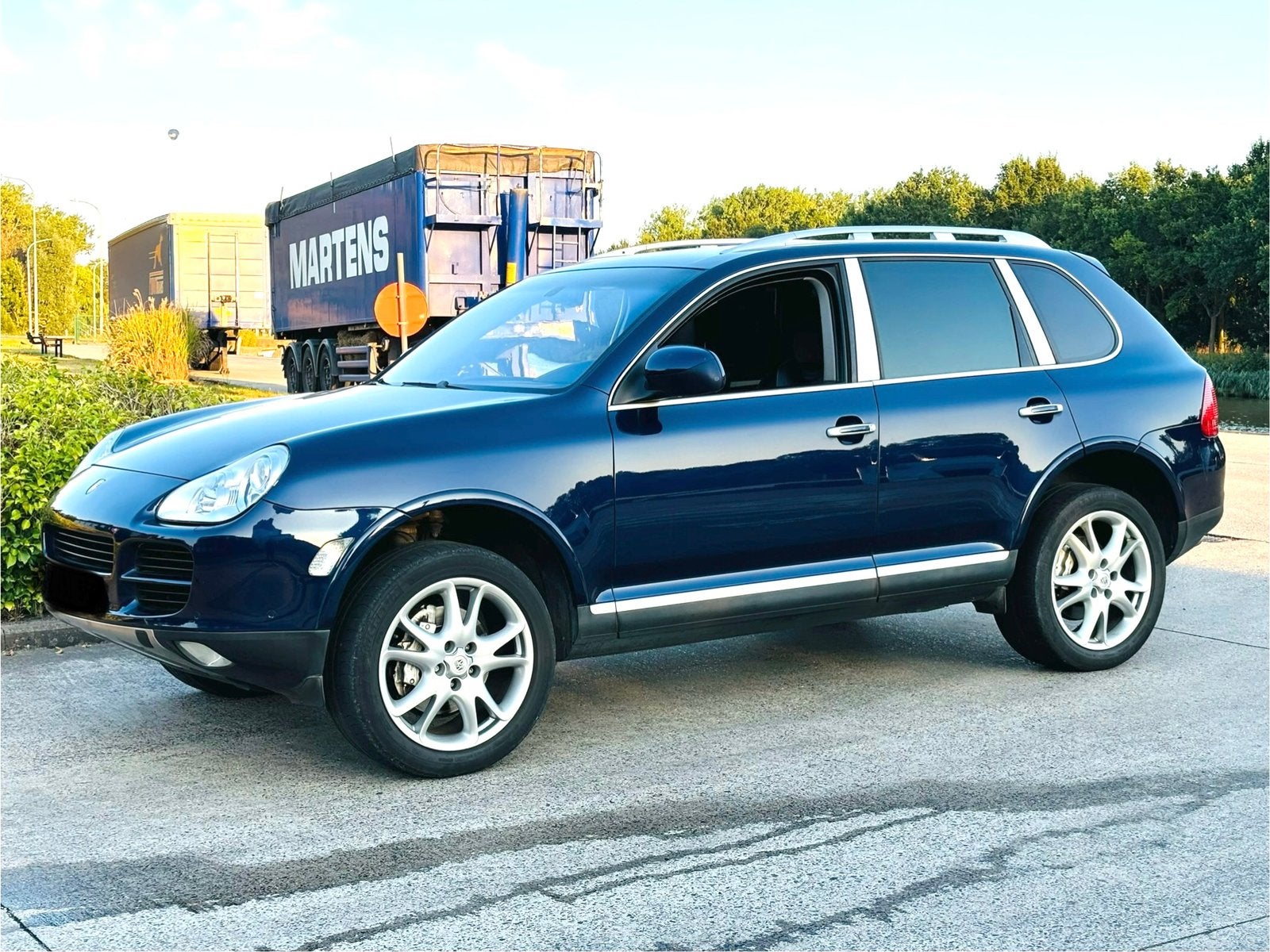 PORSCHE CAYENNE 4.5S V8 LICHTE VRACHT 150€ TAX GEKEURD, Autos, Porsche, Cuir, Cayenne, Noir, 5 portes